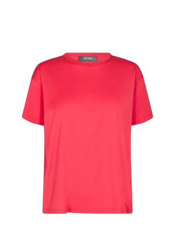 Aina O-Ss Tee T-shirts & Tops Short-sleeved Rosa MOS MOSH*Betinget Tilbud