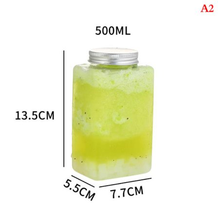 500 ml PET-plastflaskor engångsbehållare med cap