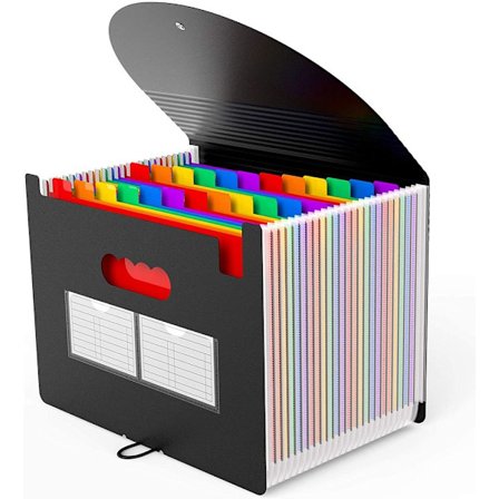 24 fickor filorganisatör A4 plastmapp A4 stor mappfickor