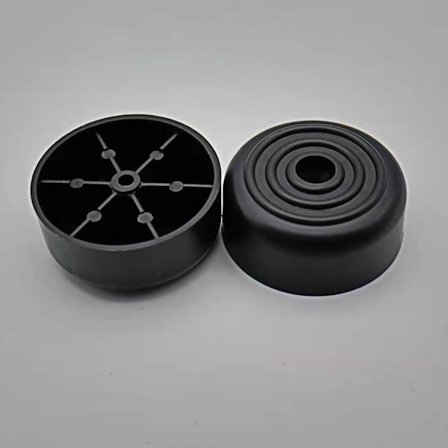 20 stk skridsikre gummifødder, runde gummifødder til skærebræt, egnet til møbler, bord, stol, skab, sofa, sort (50*23)