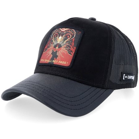 Capslab - Negro trucker Gorra - Lord Of The Rings You Shall Not Pass Black Trucker @ Hatstore