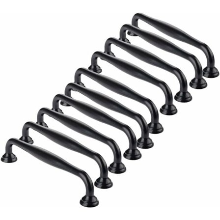 10 sorte møbelgreb - sorte køkkenmøbelgreb dørhåndtag til soveværelsesskuffer 96 mm c.c.