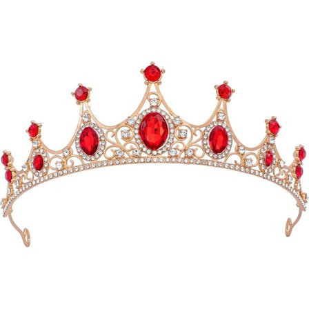 Krystaltiaraer, Fødselsdagskrone til Kvinder, Bryllup Rhinestone Prinsesse Party Hårbånd, Hårtilbehør til Kvinder og Piger