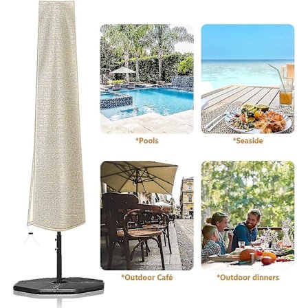 Parasolltrekk 420d Oxford stoff Terrasseparasolltrekk Vanntette [dB]