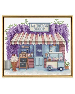Broderikit Tavla Ice Cream Shop - Luca-S