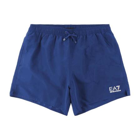 Emporio Armani EA7 Sea World Core Boxer Beachwear Blå, Herre Badeshorts