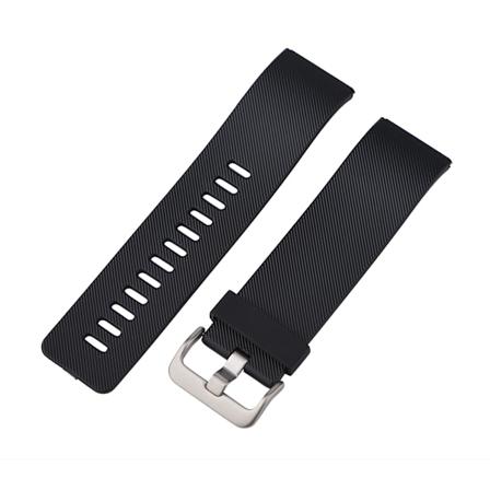 TPU Twill Watchband Watch Rem for Fitbit Blaze (svart S)