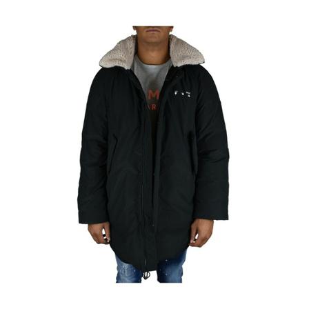 Off White, Coat Czarny, Mężczyzna, Rozmiar: M