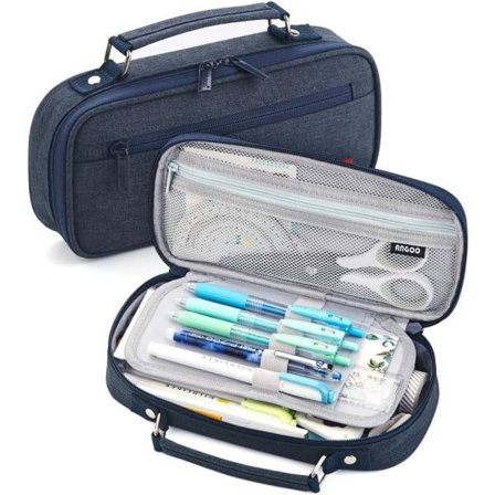 Pennfodral med stor kapacitet College School Office Stor pennfodral för flickor Pojkar Tonåringar