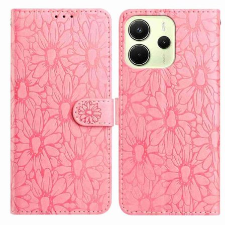 Redmi Note 14 4G - Daisy Prägling Läderfodral