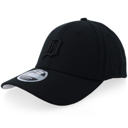 New Era - MLB Svart flexfit Keps - Detroit Tigers 39THIRTY M-crown Poly Black/Black Flexfit @ Hatstore
