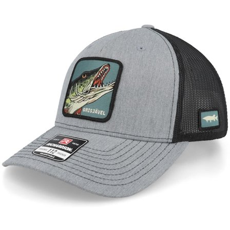 Skillfish - Grisjävel 112 Split Heather Grey/Black Trucker Trucker Grey Cap - @ Hatstore
