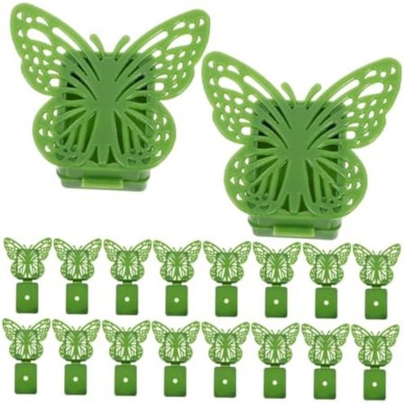 33x40x13mm 50 stk. Vægmonteringsklemmer Klatreplante Plantebånd Plantestøtte Klemme til Klatreplanter Tilbehør til haven