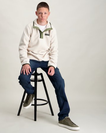 Columbia Helvetia II Half Snap Fleece Grau Pullover Jungen - Kids Brand Store