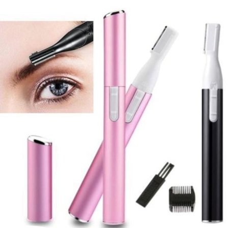 Trimmer for øyenbryn/ansiktshår/nesehår/bikinisone Rosa