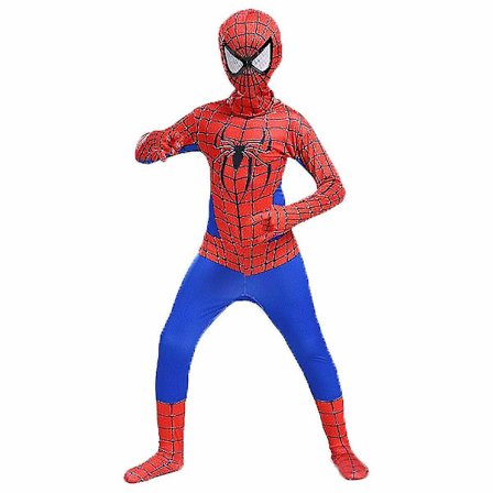 Super Hero Spiderman Cosplay Kids Fancy Dress Jumpsuit Xmas Gifts. V