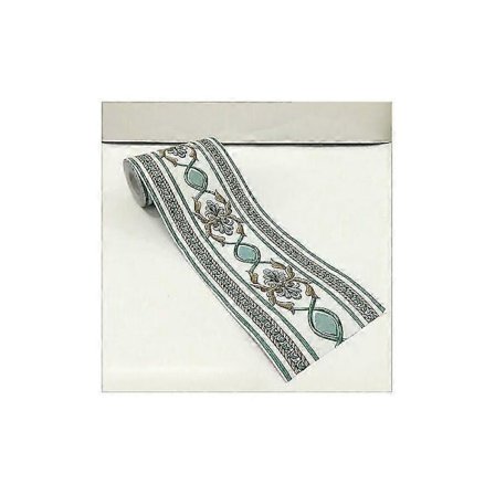 Självhäftande Tapetbord Vattentät Vinyltapet och Bord 10cm10m (grön Blomma På Vit)