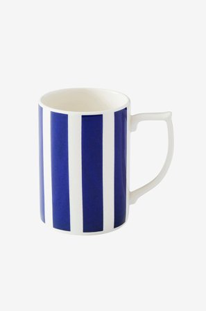 Spode - Krus Bold Stripe Steccato 0,35 L - Blå - Kopper & krus - Fra Homeroom