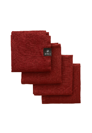 Himla Napkin Sunshine Bordstextil Röd 45X45