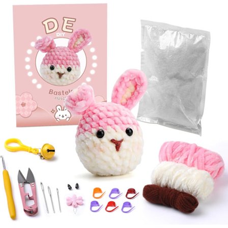 Heklesett for nybegynnere Chenille Heklesett for nybegynnere og voksne Settet inkluderer instruksjoner og videoopplæringer