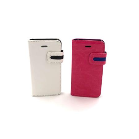 Plånboksfodral Hög Flärp Till Iphone 5/5s/se - Fler Färger Vit