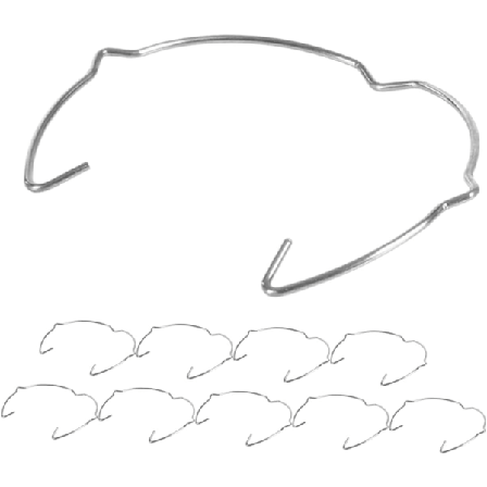 10 stk. Spotlights Festeklips Spotlight Festering Fikseringsring for Belysning