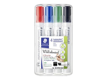 LUMOCOLOR Whiteboardpenna 351B sned 4/fp - Lyreco - Kontorsmaterial - Pennor - Whiteboardpennor - Skuren spets