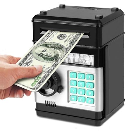 Money Box Kids Atm Bank Electronic Password Piggy Bank Mini Atm Money Safe Cash Coin Money Bank For Kids