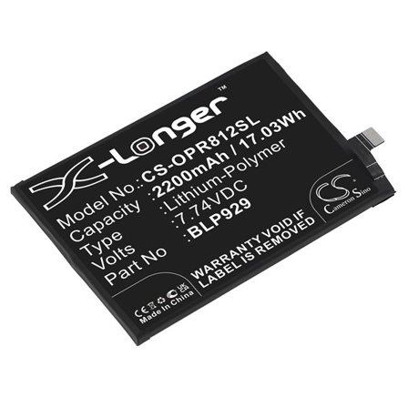 Batteri for smarttelefon, mobil for OPPO Reno8 Pro+, PFZM10