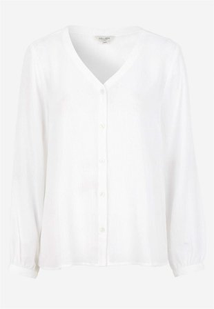 Cellbes of Sweden - Bluse med crepe kvalitet i offwhite til damer i størrelse 54/56
