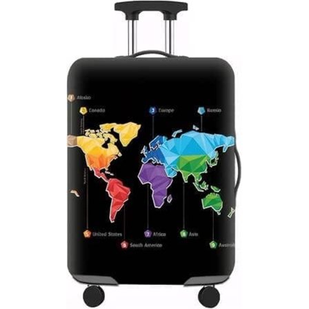 Elastisk kofferttrekk, vaskbart bagasjebeskyttelse, elastisk gjenbrukbart elastisk reisebeskyttelsestrekk for 18-32 tommers koffert