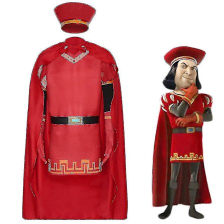 Lord Farquaad Cosplay Kostume til Voksne Børn Halloween Karneval Kostume Sæt