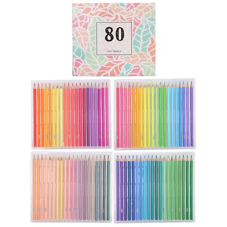 80-pack färgade pennor, flerfärgade rit- och målarpennor för konstnärer och nybörjare