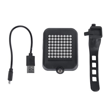 Älykäs induktio polkupyörän suuntavilkku jarruvalo USB-latauksella