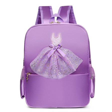 Princess Dansväska Barn Ryggsäck Kawaii Väska Med Stor Kapacitet För Flaskor Pennor A4 Läroböcker