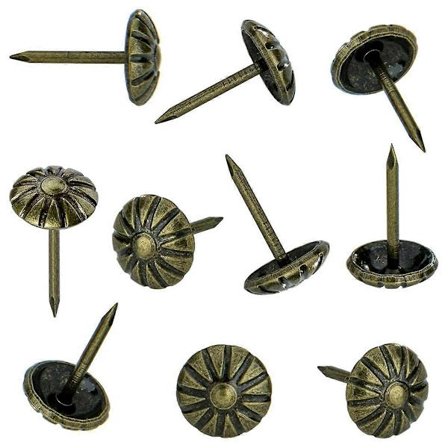 Huonekalujen naulat sisustukseen Huonekalujen koristenaulat Daisy-verhoilunaulat Antiikki messinki 300 kpl - Perfet