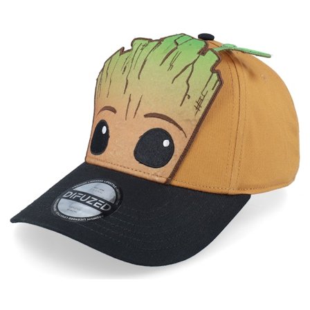 Difuzed - Bruin adjustable Cap - I Am Groot Brown Adjustable @ Hatstore