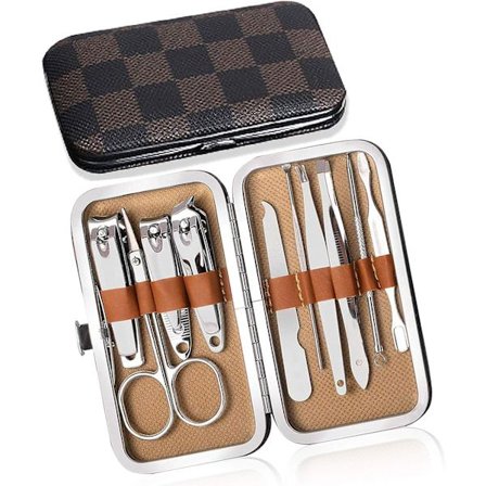 Manikyyrisetti Ammattimainen Kynsileikkuri Manikyyri Pedikyyrisetti, 10 Sarjaa Pedikyyrisetti Kynsileikkuri Miehille, Loma-lahjaksi, Mukana Myös 