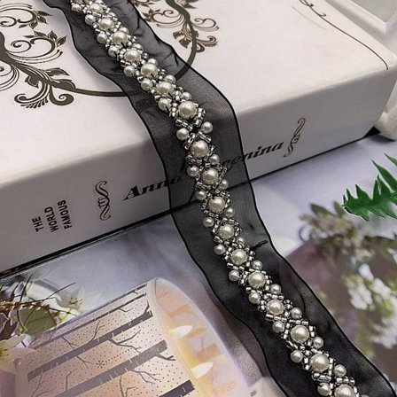 1 Yard Pearl Braid Spetsband Spetskant B B