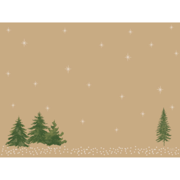 Bordstablett Duni Humble Trees Natural Brown 30x40cm