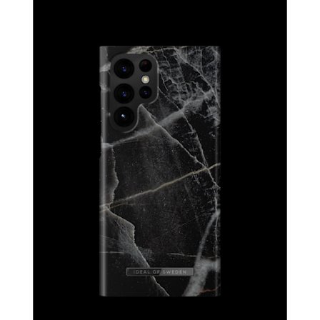 Printed Case Galaxy S22 Ultra Black Thunder Marble