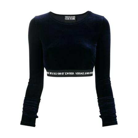 Versace Jeans Couture Velvet Stretch Blå, Dame