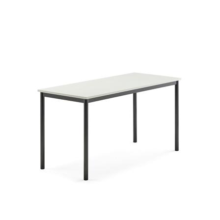 Tisch BORÅS, 1400x600x720 mm, Laminat weiß, anthrazit