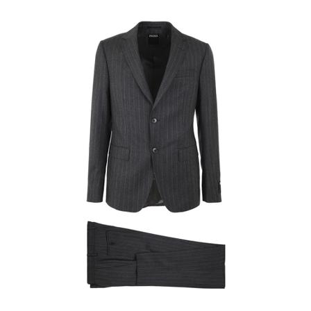 Z Zegna, Suit Sets Grijs, Heren, Maat:M