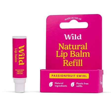 Wild Lip Balm Refill Passionfruit Swirl 4,5g, Skincare, Ansigtspleje, Læbepleje