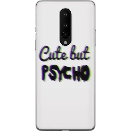 Kompatibel Mobilcover til OnePlus 8 Rainbow-farvet legetøjsfigur med et glad ansigt og farverige cirkler i en legesyg studieillustration