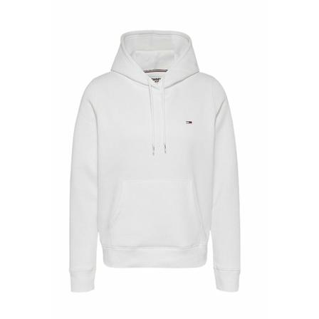 Tommy Jeans, Cotton hoodie Biały, Kobieta, Rozmiar: XS