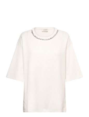 Cream Crsillar Short Sleeve Pullover - Cream - S