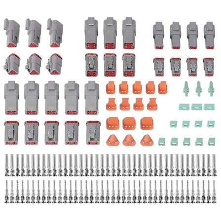 140 kpl Deutsch DT -sarjan vedenpitävä johdinliitinsarja nastalaatikolla
