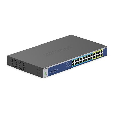 Netgear GS524UP - switch - 24 porter - ikke-styrt - rackmonterbar